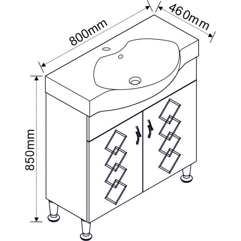 6549-80-800x800-1 Έπιπλο μπάνιου ICP 6549-80 - Image 1