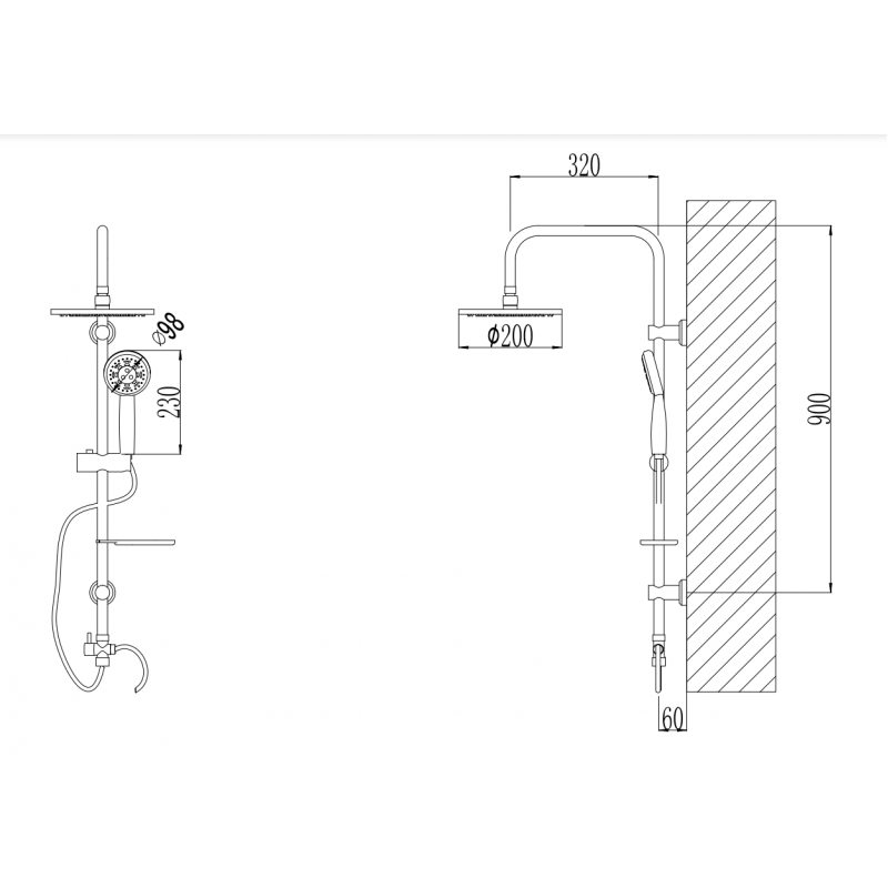 6639-800x800-1 Σύστημα ντους ICT 6639 - Image 1