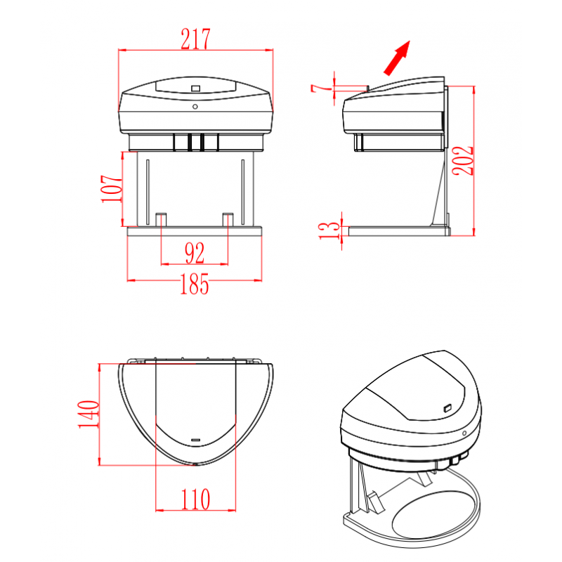 6688-800x800-1 Δοσομετρητής υγρού σαπουνιού ICSA 6688 STANDING - Image 1