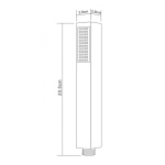 Κεφαλή ντους, σπιράλ 1,5 ANTI TWIST + βάση 7010C - Image 2