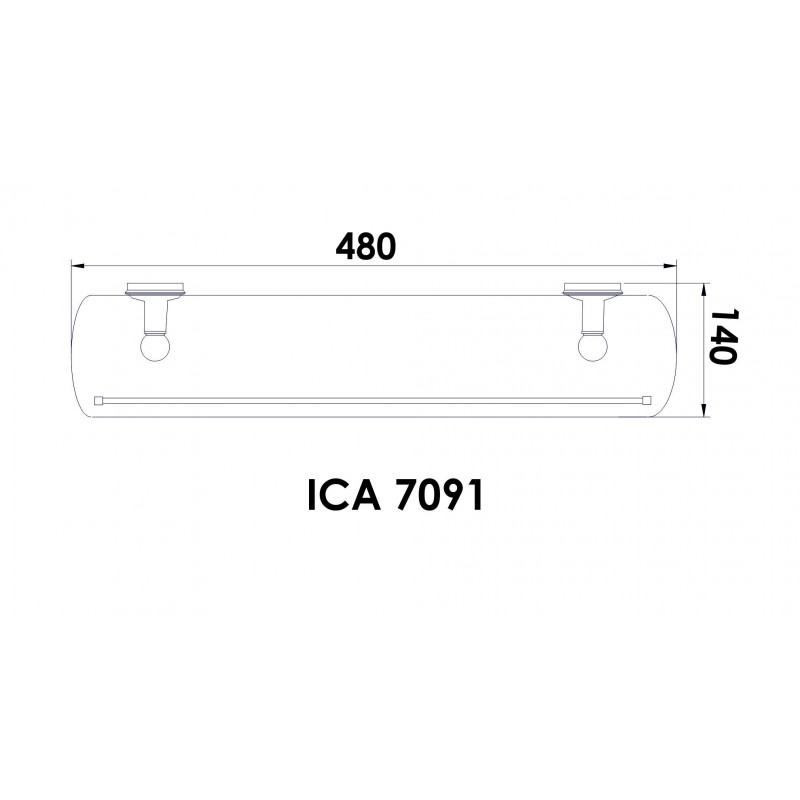7091-800x800-1 Αξεσουάρ μπάνιου Άργκο ICA 7091 - Image 1