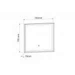 Καθρέφτης με ενσωματωμένο φωτισμό ICL 7575 - Image 2