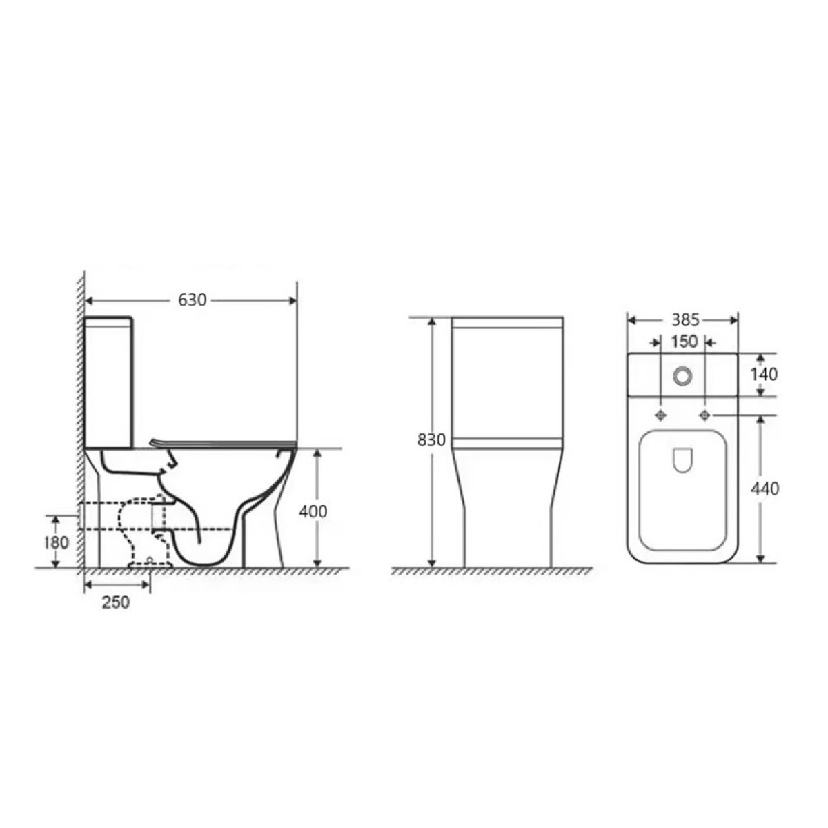 Monoblock 7837P UF SLIM ELETTRA πίσω έξοδος - Image 2