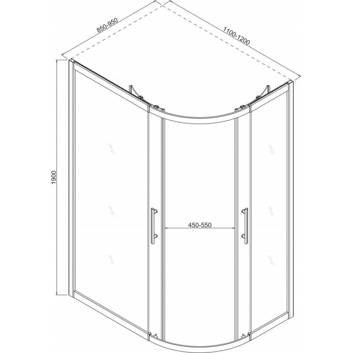 Καμπίνα ντους ICS 787 WHITE - Image 2