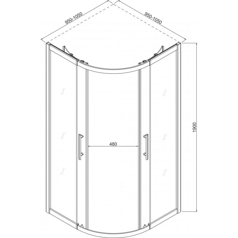 788-ROUND-800x800-1 Καμπίνα ντους ICS 788TR ROUND - Image 1