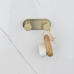 LUSSO BRUSH GOLD διπλή κρεμάστρα 3653-2BG - Image 3