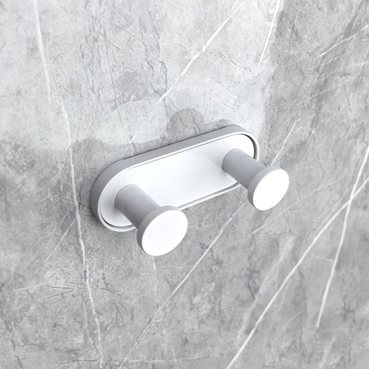 LUSSO WHITE MATT διπλή κρεμάστρα 3653-2WM - Image 3