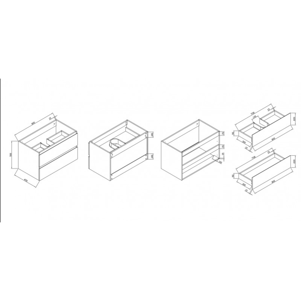 PVC έπιπλο μπάνιου ALFIO 8045-50 - Image 2