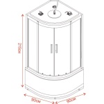 Καμπίνα υδρομασάζ TANY ICSH 8179W NEW EASY ASSEMBLE