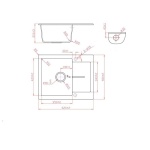 Γρανιτένιος νεροχύτης ICGS 8220 BLACK - Image 2