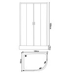 Καμπίνα ντους ICS 839L NEW EASY ASSEMBLE - Image 2