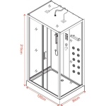 Καμπίνα υδρομασάζ «ΒΙΛΙΑ» ICSH 8536 - Image 3