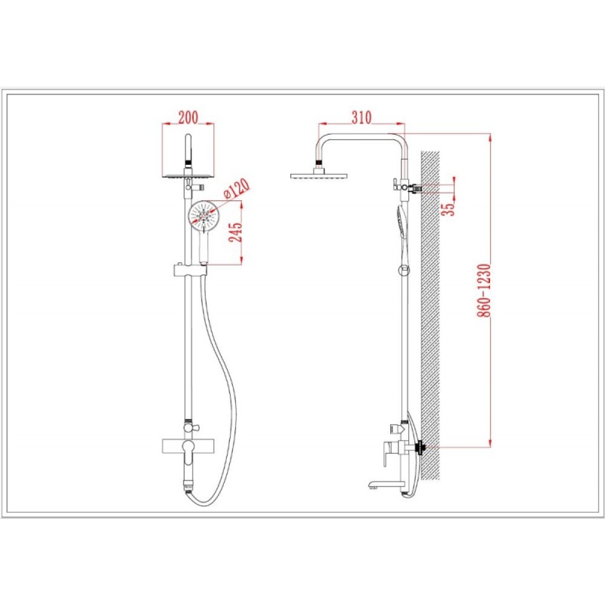 Σύστημα ντους ICF 8850NEW - Image 2