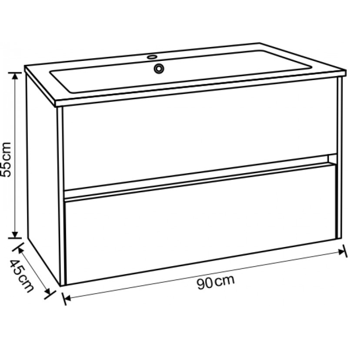 Έπιπλο μπάνιου PVC ICP 8955 - Image 3