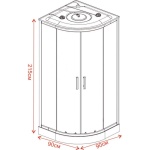 Καμπίνα υδρομασάζ ΜΠΡΙΛΙΑΝΤ ICSH 998 NEW EASY ASSEMBLE