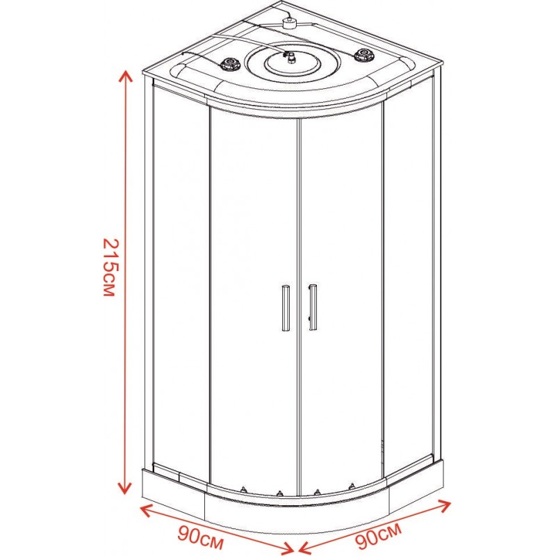 998-D-800x800-1 Καμπίνα υδρομασάζ ΜΠΡΙΛΙΑΝΤ ICSH 998 NEW EASY ASSEMBLE - Image 1