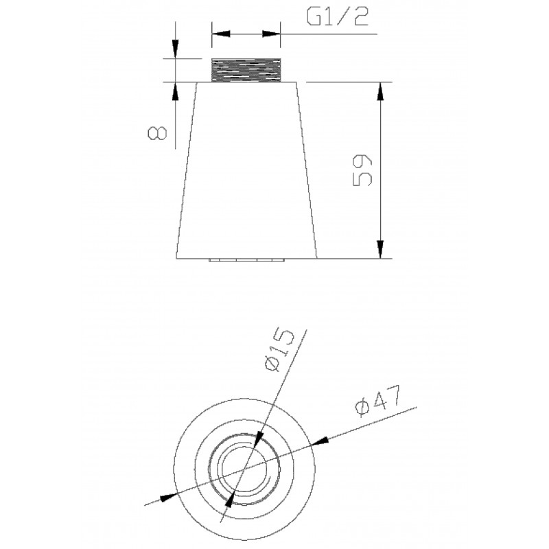 F7119-1-WM_original_3-800x800-1 Τηλέφωνο ντους 2 λειτουργιών λευκό ματ F7119-1 WM - Image 1