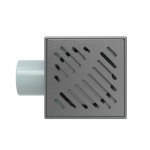 Σιφόνι δαπέδου 100*100mm 6414GG GUN GRAY - Image 2