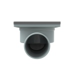 Σιφόνι δαπέδου 100*100mm 6414GG GUN GRAY - Image 3