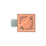 Σιφόνι δαπέδου 100*100mm 6414RG ROSE GOLD