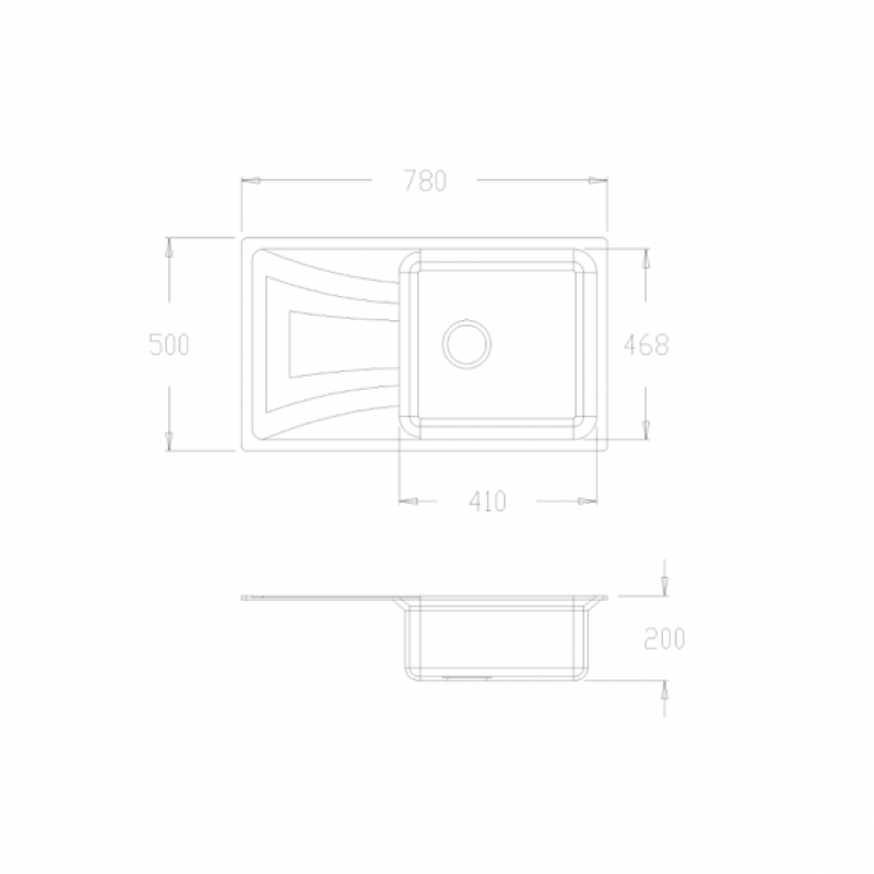 ICGS8104-6-800x800-1 Γρανιτένιος νεροχύτης ICGS 8104 BLACK - Image 1