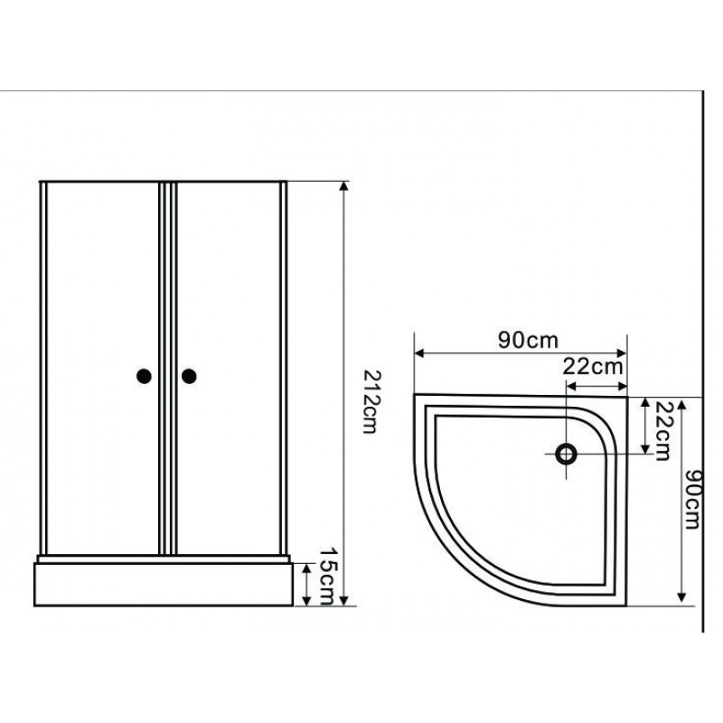 ICSH-8620G-A4-panel-800x800-1 Καμπίνα υδρομασάζ «ΡΟΥΜΠΙΝ» ICSH 8620T - Image 1