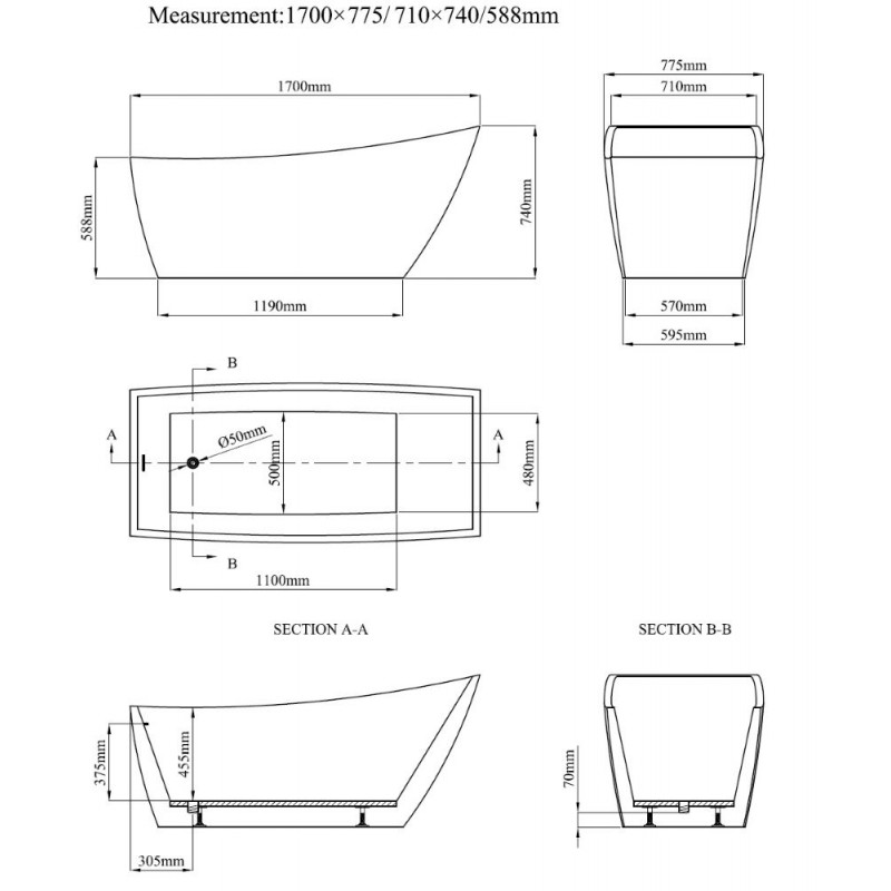 LB1777-draw-web1-800x800-1 Μπανιέρα ICSH LB 1777 - Image 1