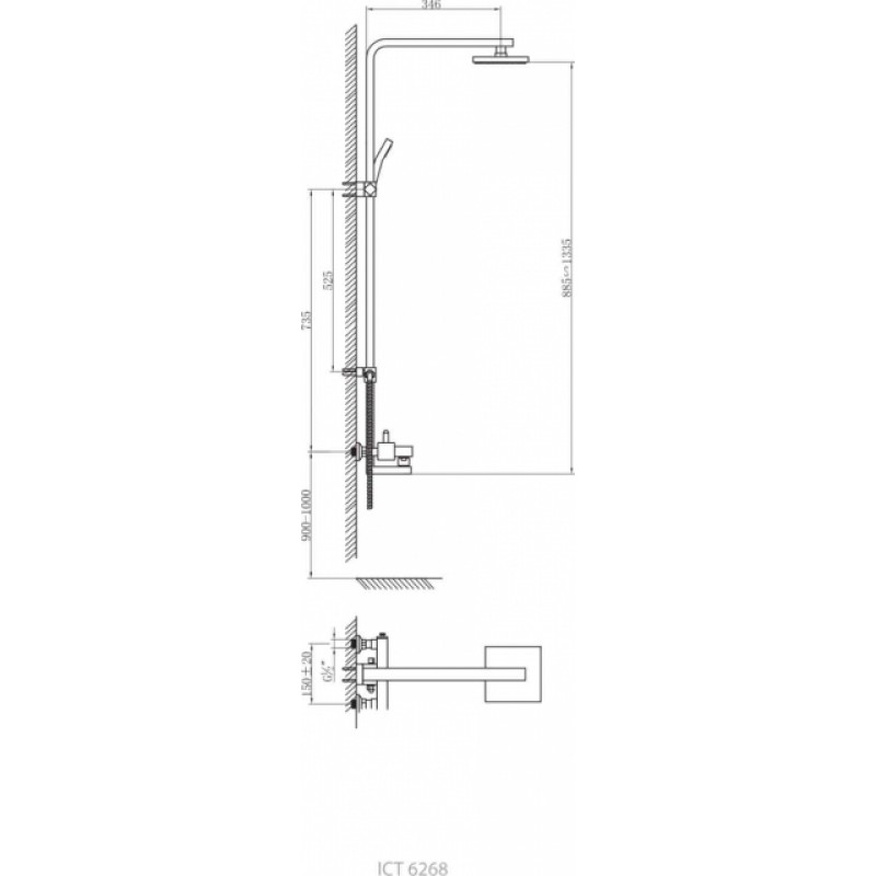View-5-800x800-1 Σύστημα ντους ICT 6288 - Image 1