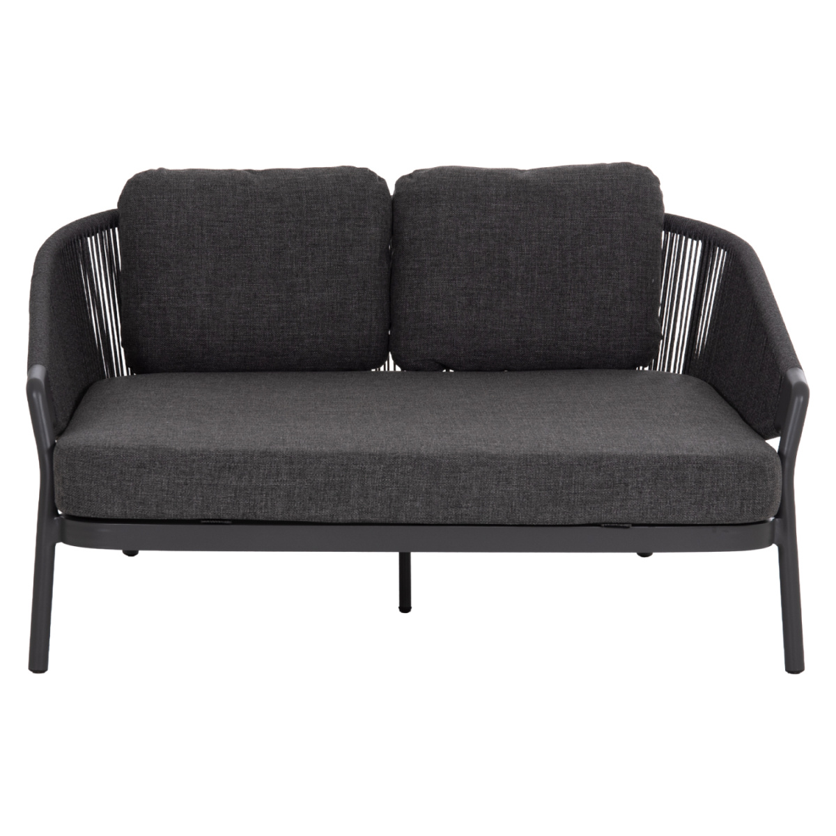 DAYBED ΣΕΙΡΑ XANTION ΗM6474.01 ΣΚΟΥΡΟ ΓΚΡΙ ΑΛΟΥΜΙΝΙΟ-ΣΧΟΙΝΙ-OLEFIN 157x147x88Υεκ - Image 3