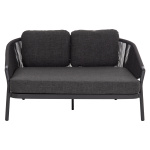 DAYBED ΣΕΙΡΑ XANTION ΗM6474.01 ΣΚΟΥΡΟ ΓΚΡΙ ΑΛΟΥΜΙΝΙΟ-ΣΧΟΙΝΙ-OLEFIN 157x147x88Υεκ - Image 3