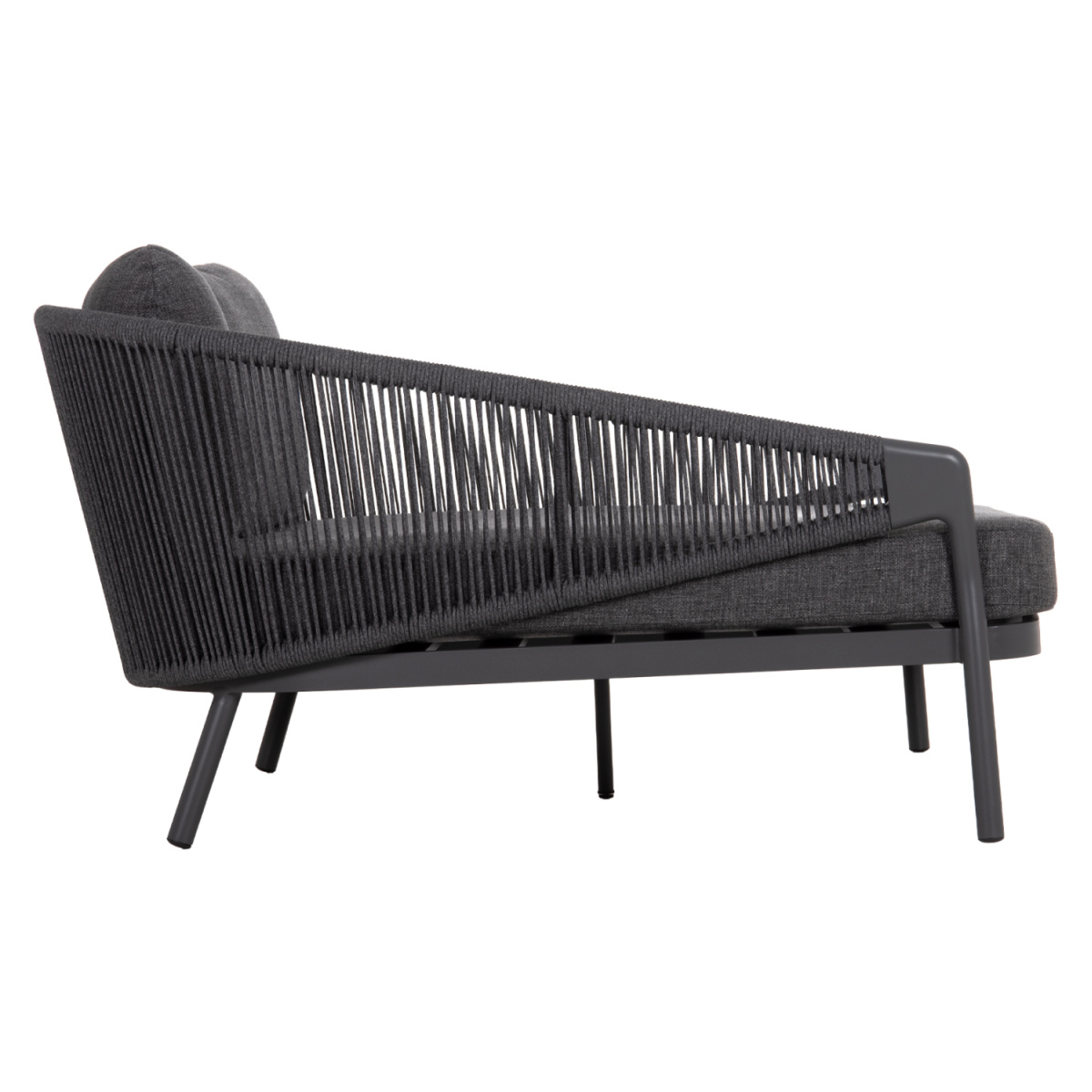 DAYBED ΣΕΙΡΑ XANTION ΗM6474.01 ΣΚΟΥΡΟ ΓΚΡΙ ΑΛΟΥΜΙΝΙΟ-ΣΧΟΙΝΙ-OLEFIN 157x147x88Υεκ - Image 4