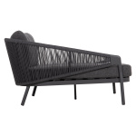 DAYBED ΣΕΙΡΑ XANTION ΗM6474.01 ΣΚΟΥΡΟ ΓΚΡΙ ΑΛΟΥΜΙΝΙΟ-ΣΧΟΙΝΙ-OLEFIN 157x147x88Υεκ - Image 4