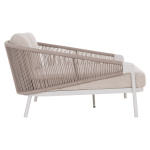 DAYBED ΣΕΙΡΑ XANTION HM6474.02 ΛΕΥΚΟ ΑΛΟΥΜΙΝΙΟ--ΣΧΟΙΝΙ--OLEFIN 157x147x88Υεκ - Image 4