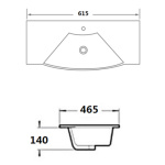 Νιπτήρας ICC 8055-60/2 - Image 2