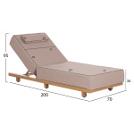 ΕΠΑΓΓΕΛΜ. ΞΑΠΛΩΣΤΡΑ JESSIE HM10714.05 HEAT TRANSFER ΑΛΟΥΜ.--ΜΠΕΖ ΜΑΞΙΛΑΡΙ 200x71x79Υεκ - Image 2