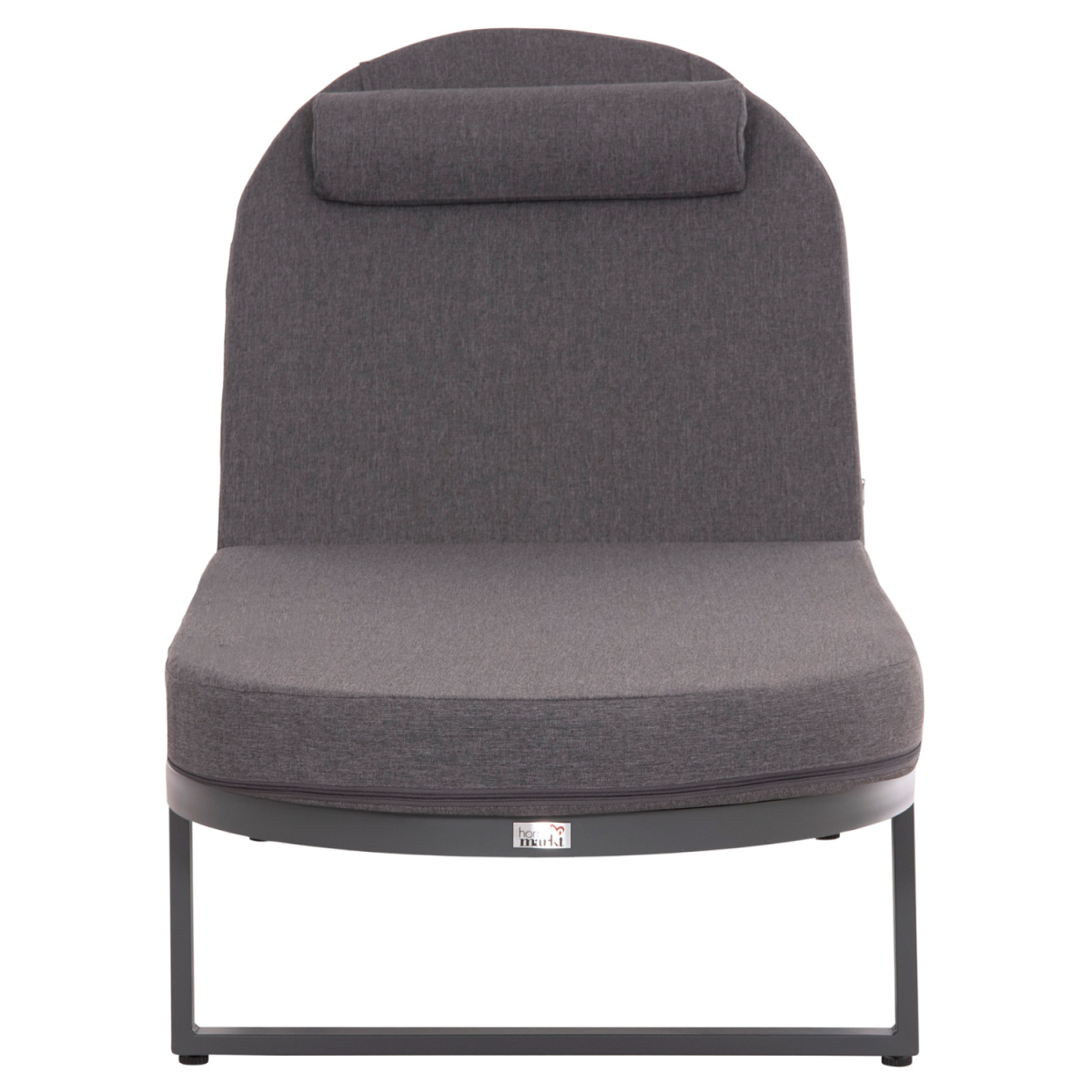 ΕΠΑΓΓΕΛΜATIKH ΞΑΠΛΩΣΤΡΑ MALLOW HM10715.03 ΣΚΟΥΡΟ ΓΚΡΙ ΑΛΟΥΜΙΝΙΟ & ΜΑΞΙΛΑΡΙ 198x71x103Υεκ - Image 3