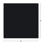ΕΠΙΦΑΝΕΙΑ ΤΡΑΠΕΖΙΟΥ HPL HM5839.01 ΜΑΥΡΗ 80x80 εκ. ΠΑΧΟΥΣ 12mm. - Image 2