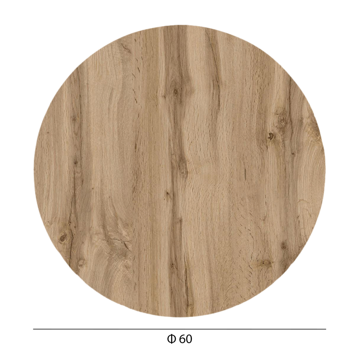 ΕΠΙΦΑΝΕΙΑ ΤΡΑΠΕΖΙΟΥ HPL ΣΤΡΟΓΓΥΛΗ HM5841.36 SONAMA OAK Φ60εκ. - Image 2