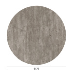 ΕΠΙΦΑΝΕΙΑ ΤΡΑΠΕΖΙΟΥ HPL ΣΤΡΟΓΓΥΛΗ HM5842.37 CONCRETE Φ70εκ. - Image 2