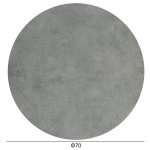 ΕΠΙΦΑΝΕΙΑ ΤΡΑΠΕΖΙΟΥ HPL ΣΤΡΟΓΓΥΛΗ HM5842.32 CEMENT Φ70εκ. - Image 2