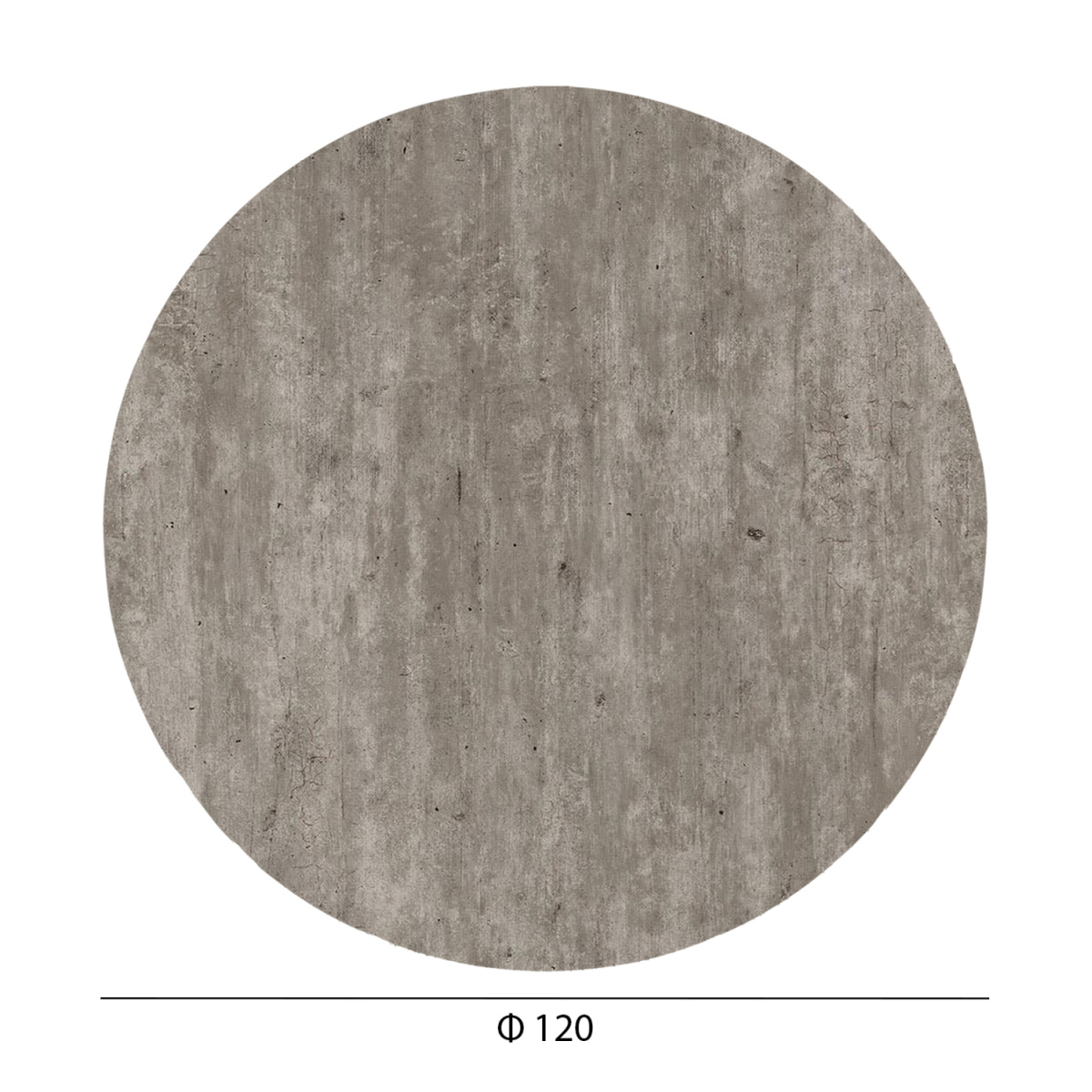 ΕΠΙΦΑΝΕΙΑ ΤΡΑΠΕΖΙΟΥ HPL ΣΤΡΟΓΓΥΛΗ HM6351.37 CONCRETE Φ120εκ. - Image 2