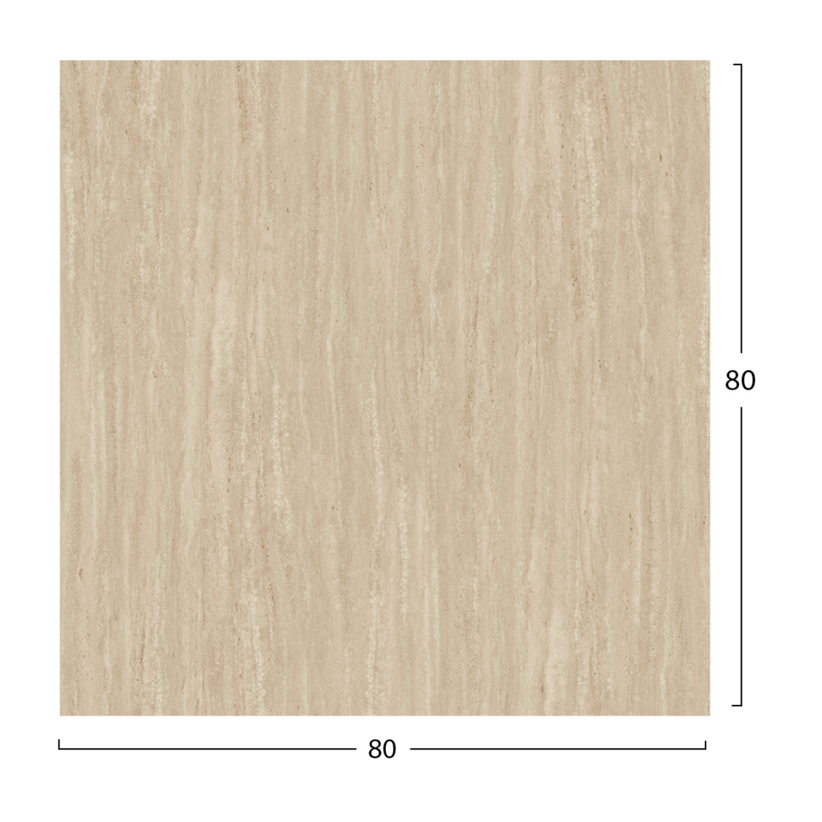 ΕΠΙΦΑΝΕΙΑ ΤΡΑΠΕΖΙΟΥ HPL ΤΕΤΡΑΓΩΝΗ HM5839.35 TRAVERTINE 80x80εκ. - Image 2