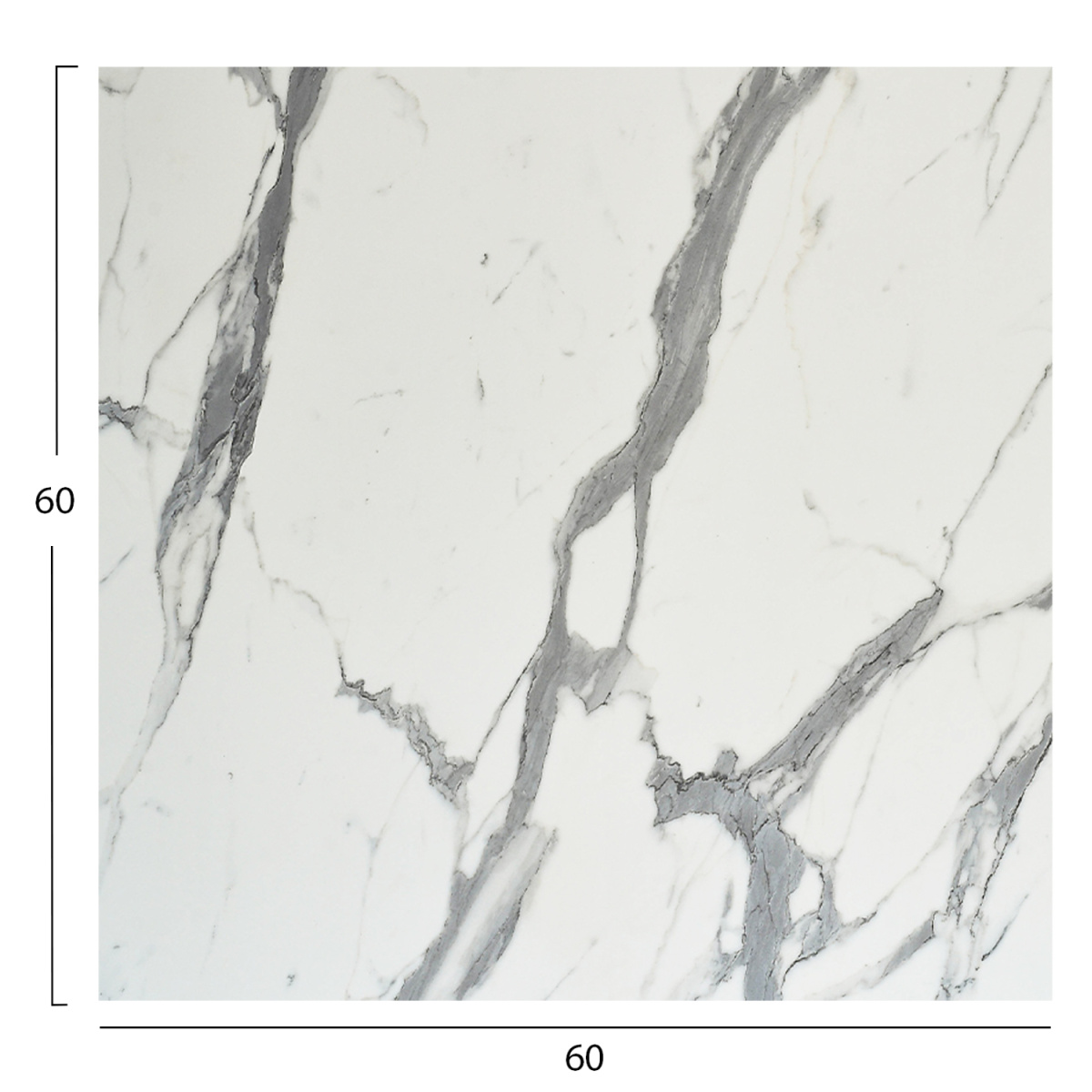 ΕΠΙΦΑΝΕΙΑ ΤΡΑΠΕΖΙΟΥ HPL ΤΕΤΡΑΓΩΝΗ HM5837.31 WHITE MARBLE 60x60εκ. - Image 2