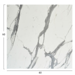 ΕΠΙΦΑΝΕΙΑ ΤΡΑΠΕΖΙΟΥ HPL ΤΕΤΡΑΓΩΝΗ HM5837.31 WHITE MARBLE 60x60εκ. - Image 2