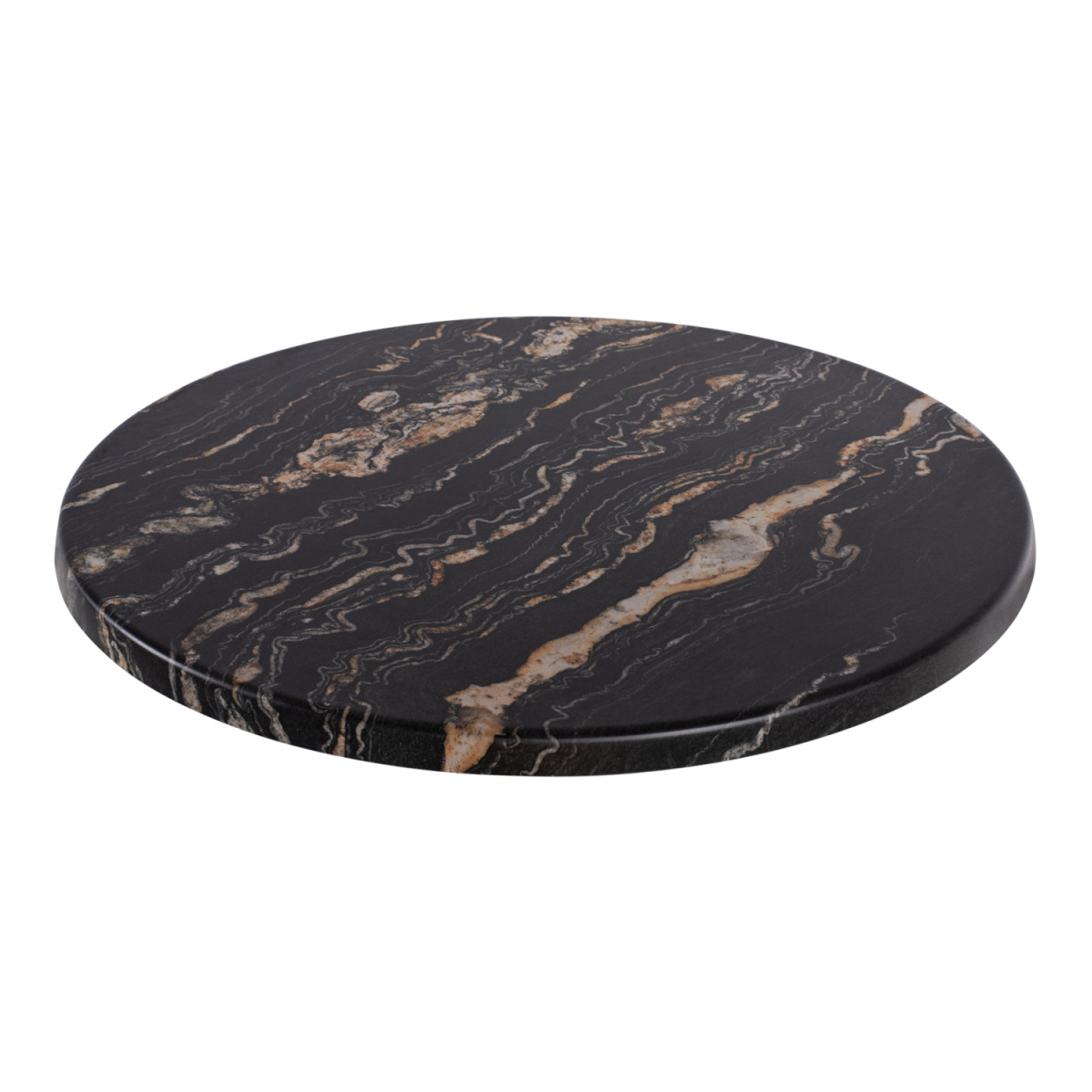 ΕΠΙΦΑΝΕΙΑ ΤΡΑΠΕΖΙΟΥ Φ60Χ2.5εκ. 5787 WERZALIT BLACK GOLD MARBLE HM5227.15 - Image 3