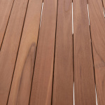 ΕΠΙΦΑΝΕΙΑ ΤΡΑΠΕΖΙΟΥ ΣΤΡΟΓΓΥΛΗ HM18133 ΞΥΛΟ TEAK--ΦΥΣΙΚΟ Φ70x4(πάχος)εκ. - Image 4