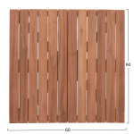 ΕΠΙΦΑΝΕΙΑ ΤΡΑΠΕΖΙΟΥ ΤΕΤΡΑΓΩΝΗ HM18135 ΞΥΛΟ TEAK--ΦΥΣΙΚΟ 60x60x4(πάχος)εκ. - Image 2