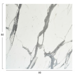 ΕΠΙΦΑΝΕΙΑ ΤΡΑΠΕΖΙΟΥ ΤΕΤΡΑΓΩΝΗ HPL HM5839.31 WHITE MARBLE 80x80εκ - Image 2