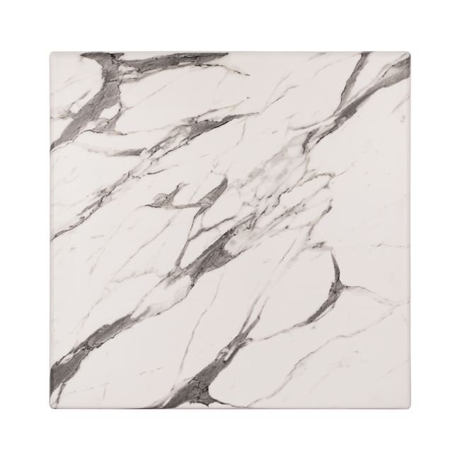 epifaneia-trapezioy-werzalit-70ch70-marb ΕΠΙΦΑΝΕΙΑ ΤΡΑΠΕΖΙΟΥ WERZALIT 70Χ70Χ3.5εκ. MARBLE WHITE-GREY 5657 HM5230.11 - Image 1