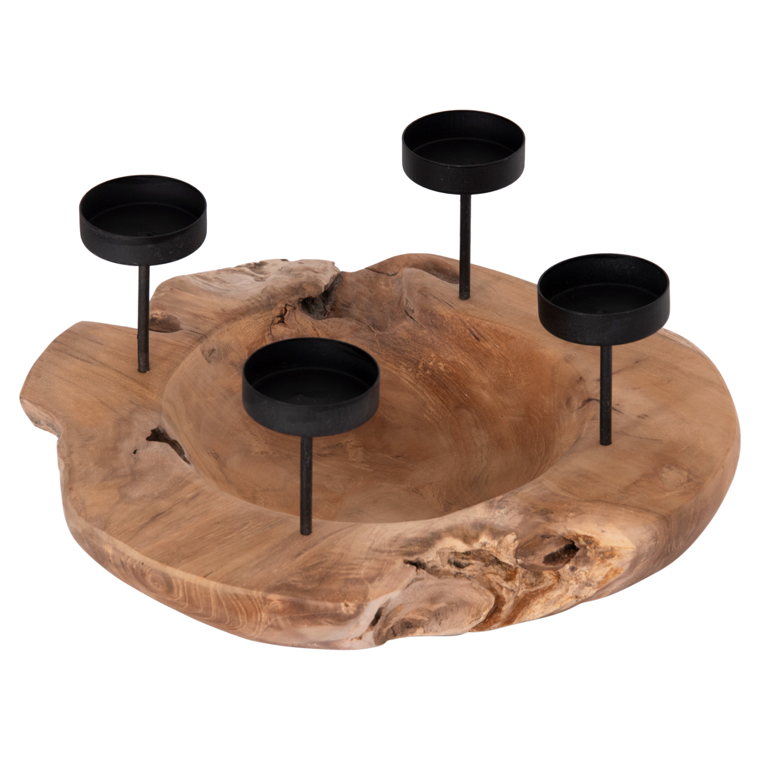 epitrapezio-kiropigio-bowl-fb94390-xylo- ΕΠΙΤΡΑΠΕΖΙΟ ΚΗΡΟΠΗΓΙΟ/BOWL FRAN HM4390 ΞΥΛΟ ΤΕΑΚ-ΜΕΤΑΛΛΟ 30x30x7-15Υεκ. - Image 1